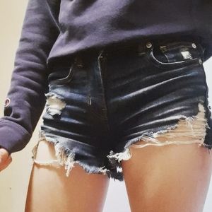 American eagle jean shorts